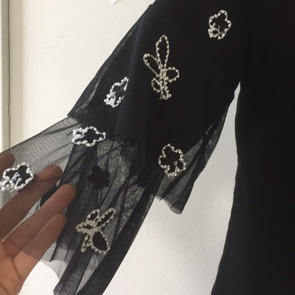 Black Designer Top - Picture 3 of 7